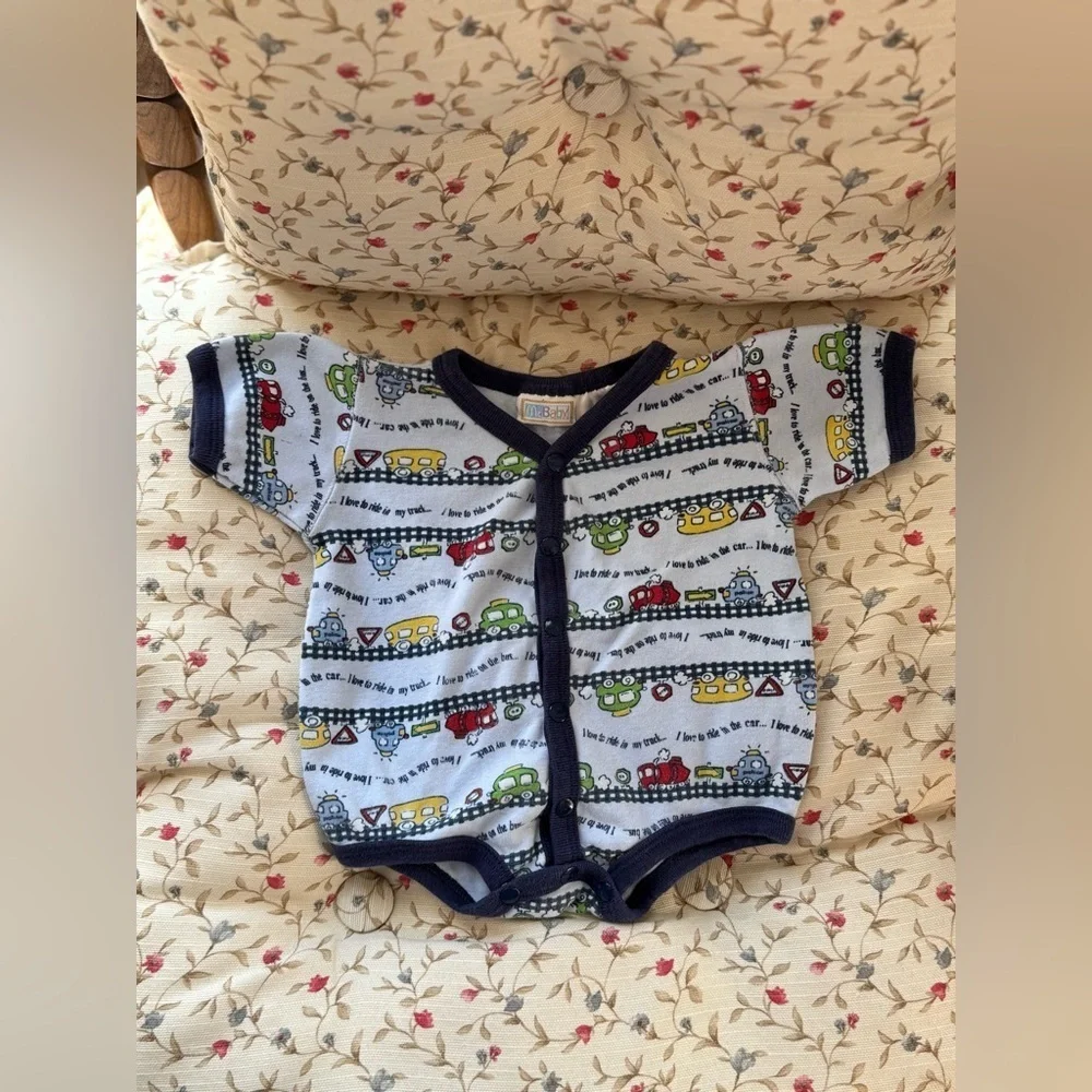 Vintage Mcbaby Bundle of Bubble Onesies 0/3 months Cotton